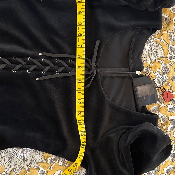 Sleepy Hollow Black Stretch velvet Dress NWT 9-12-003 - Picture 5 of 8